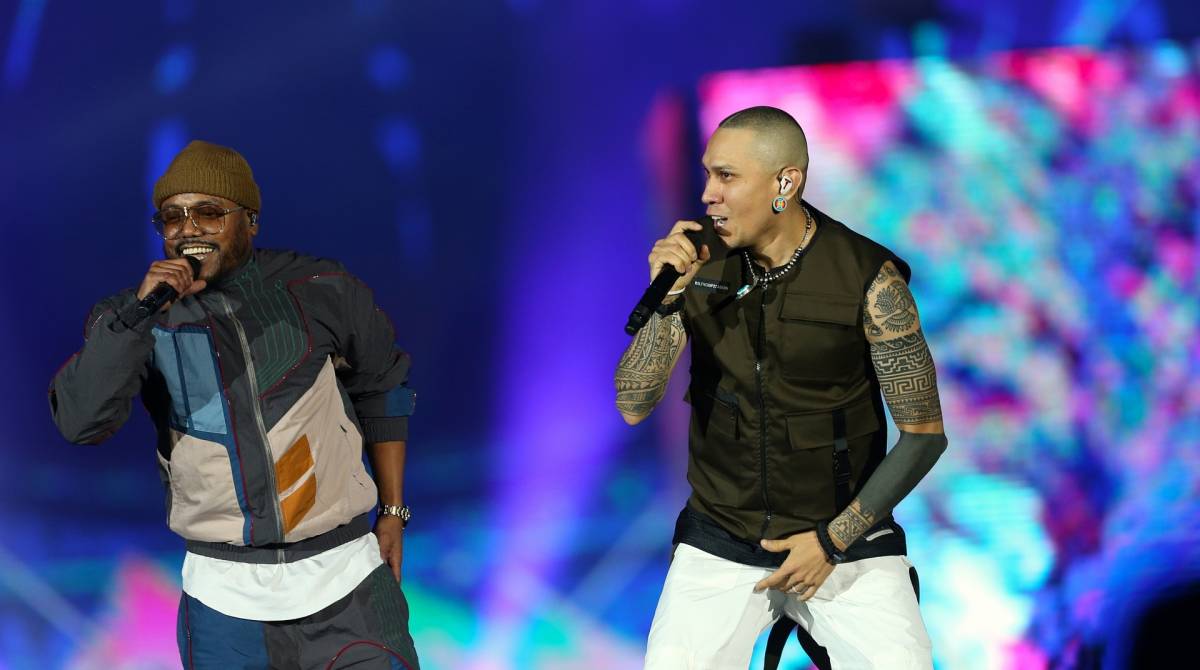 Rock in Rio - O show da banda Black Eyed Peas no palco Mundo. Foto: Daniel Castelo Branco / Agencia O Dia.