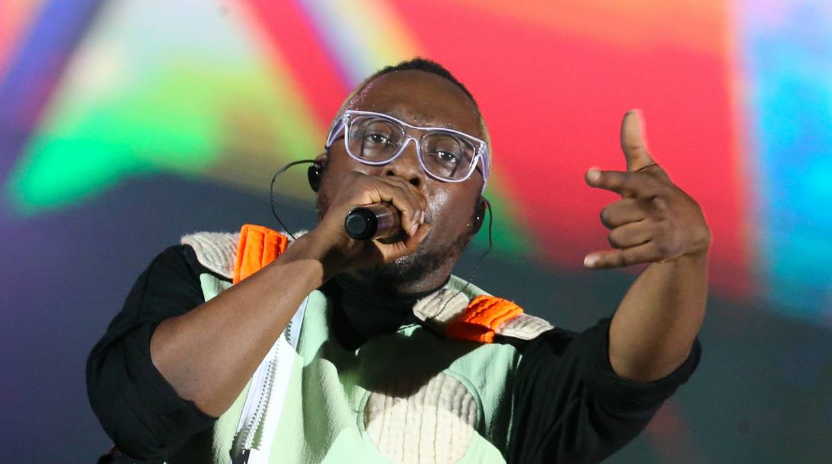 Rock in Rio - O show da banda Black Eyed Peas no palco Mundo. Foto: Daniel Castelo Branco / Agencia O Dia.