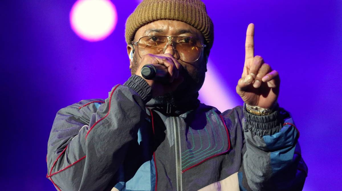 Rock in Rio - O show da banda Black Eyed Peas no palco Mundo. Foto: Daniel Castelo Branco / Agencia O Dia.