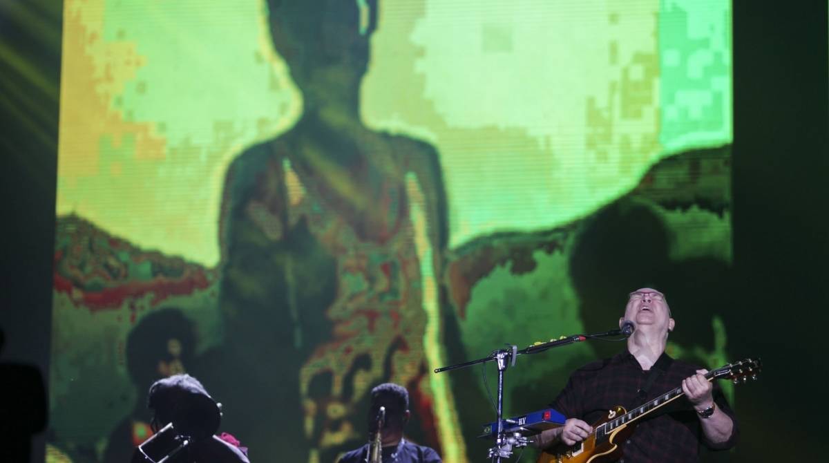 Rio, 06/10/2019 - Rock In Rio, segunsa semana, setimo dia do festival. paralamas do sucesso abrindo a noite no palco mundo , Parque Olimpico da Barra Tijuca, Zona oeste do Rio. Foto: Ricardo Cassiano/Agencia O Dia