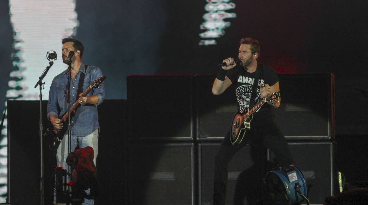 Rio, 06/10/2019 - Rock In Rio, segunsa semana, setimo dia do festival. NICKELBACK, segunda banda da noite no palco mundo , Parque Olimpico da Barra Tijuca, Zona oeste do Rio. Foto: Ricardo Cassiano/Agencia O Dia