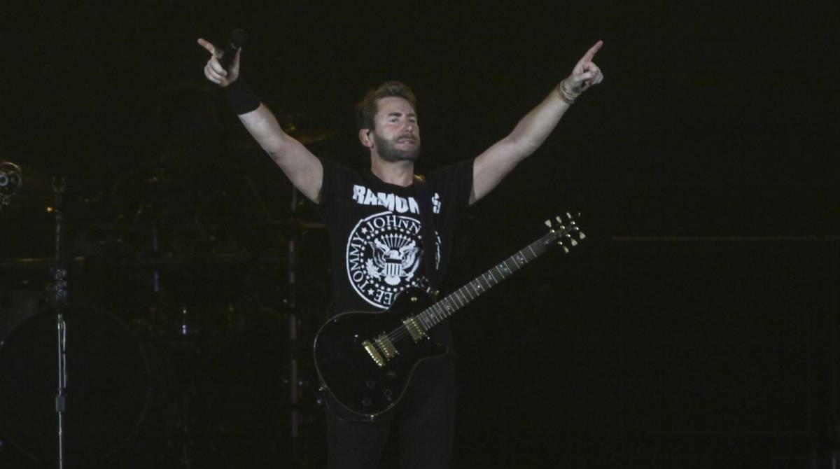 Rio, 06/10/2019 - Rock In Rio, segunsa semana, setimo dia do festival. NICKELBACK, segunda banda da noite no palco mundo , Parque Olimpico da Barra Tijuca, Zona oeste do Rio. Foto: Ricardo Cassiano/Agencia O Dia