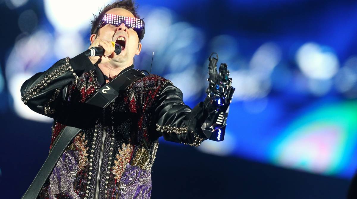 Rock in Rio - O show da banda MUSE no palco Mundo do vocalista Matthew Bellamy. Foto: Daniel Castelo Branco / Agencia O Dia