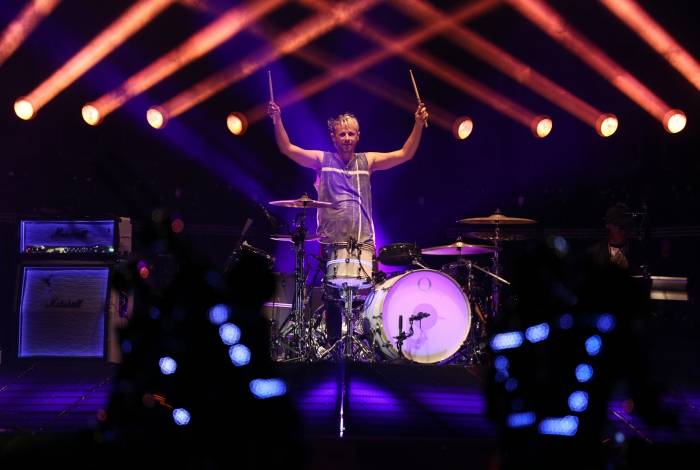 Rock in Rio - O show da banda MUSE no palco Mundo do vocalista Matthew Bellamy. Foto: Daniel Castelo Branco / Agencia O Dia - Daniel Castelo Branco
