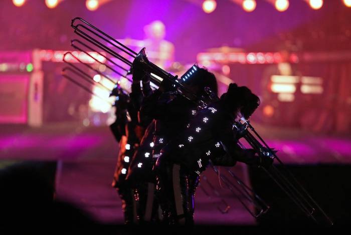 Rock in Rio - O show da banda MUSE no palco Mundo do vocalista Matthew Bellamy. Foto: Daniel Castelo Branco / Agencia O Dia - Daniel Castelo Branco