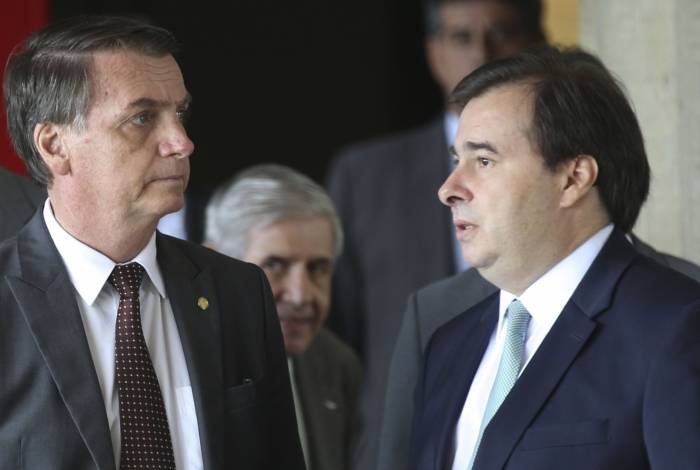 Jair Bolsonaro e Rodrigo Maia 