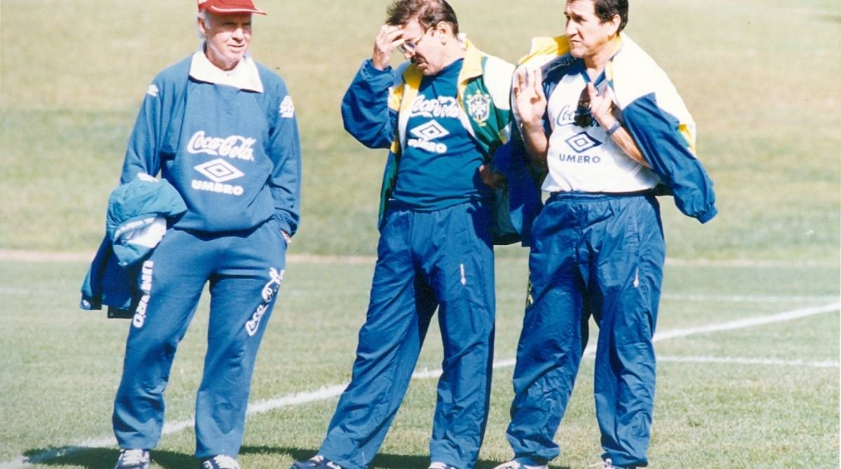 Zagallo e Carlos Alberto Parreira fizeram dupla de sucesso na Copa do Mundo de 1994