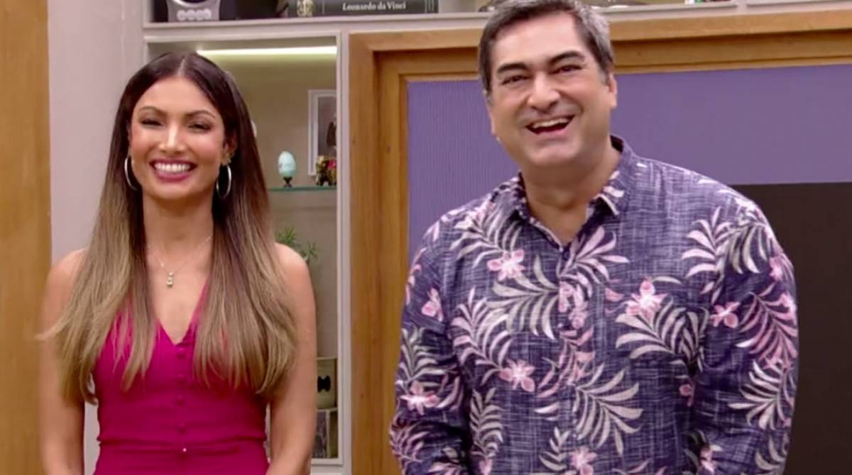 Patrícia Poeta e Zeca Camargo - Reprodução TV