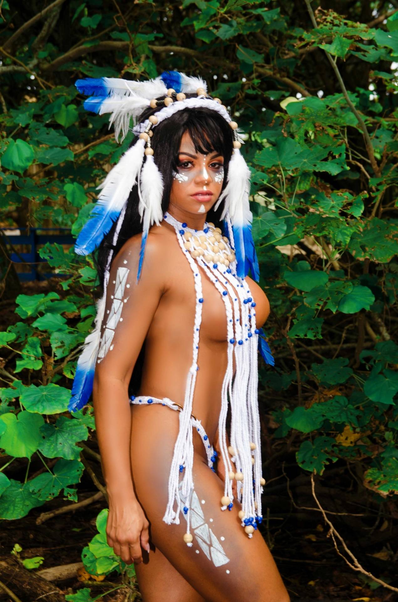 Bianca Monteiro, rainha de bateria da Portela, posa para ensaio inspirado no enredo de 2020