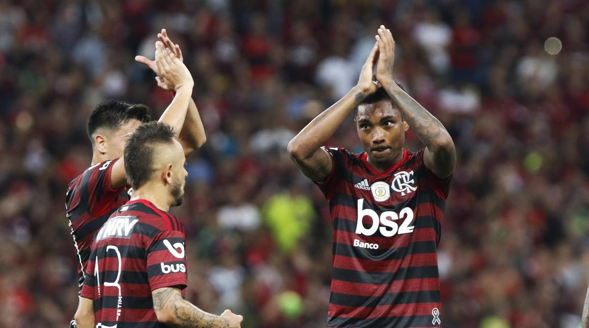 Rio de Janeiro - RJ  - 10/10/2019 - Futebol - Campeonato Brasileiro serie A 2019 - Partida valida pela 24 rodada - Flamengo x Atletico-MG - Estadio Maracana, Maracana, zona norte do Rio -  na foto. comemoraçao do segundo gol do Flamengo - Foto Reginaldo Pimenta / O Dia - Reginaldo Pimenta / Agencia O Dia