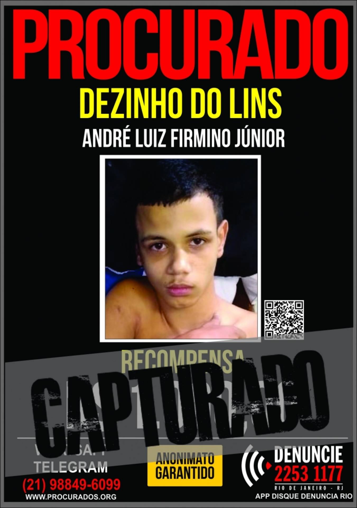 Dezinho do Lins é acusado da morte de policial civil no Andaraí e foi preso no Hospital Souza Aguiar