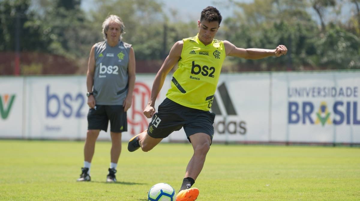 Reinier no Flamengo em 2019