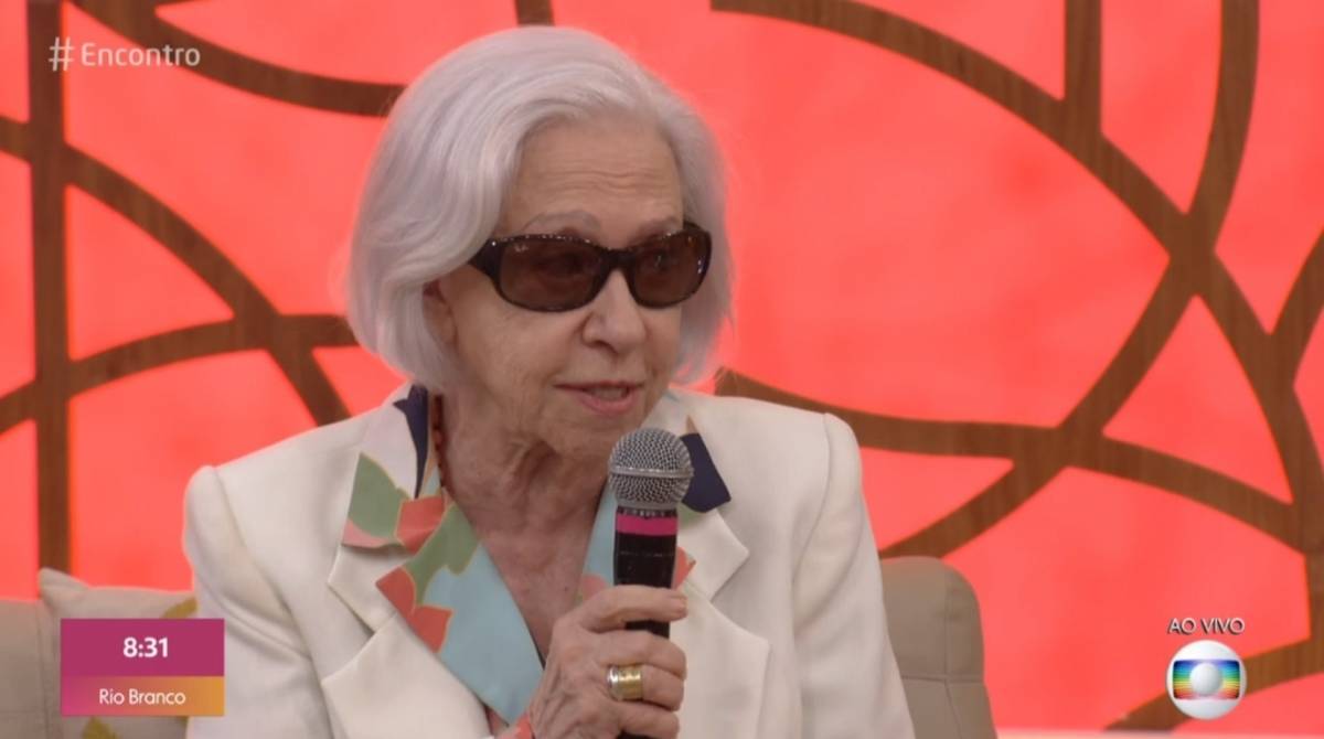 Fernanda Montenegro participou do 'Encontro' nesta sexta (10)
 - Reprodução/Globo