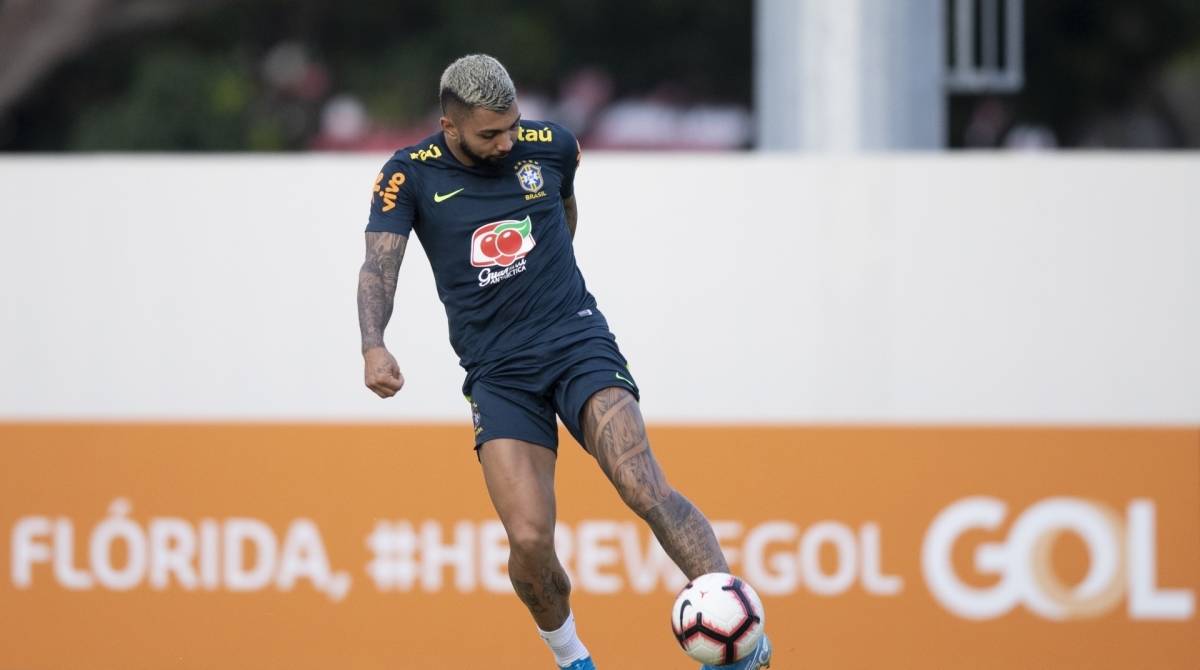 Gabigol treina com a Seleção: Tite não antecipou se o artilheiro entra hoje