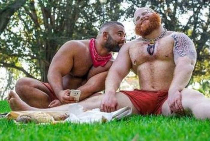 Jack Chapman (à direita) e o seu mestre, Dylan Hafertepen
