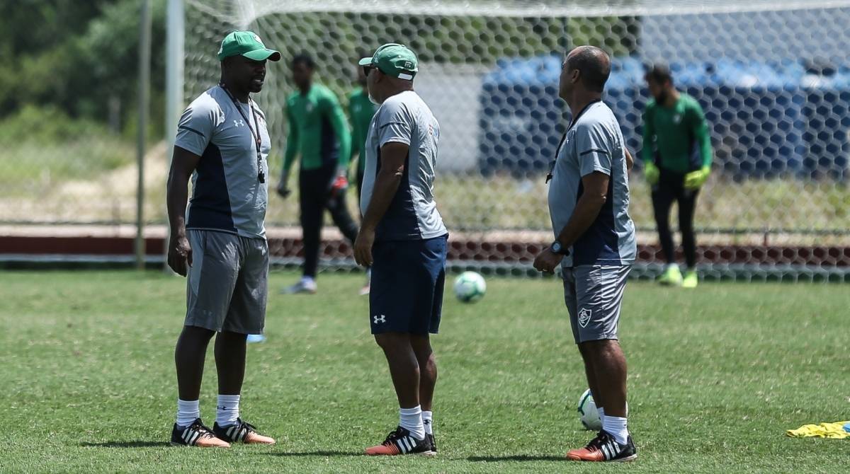Rio de Janeiro - 15/10/2019 - CT do Fluminense..Fluminense treina esta manhã no CT do Fluminense..FOTO: LUCAS MERÇON / FLUMINENSE F.C.. ...IMPORTANTE: Imagem destinada a uso institucional e divulgação, seu .uso comercial está vetado incondicionalmente por seu autor e o .Fluminense Football Club.É obrigatório mencionar o nome do autor ou .usar a imagem....IMPORTANT: Image intended for institutional use and distribution. .Commercial use is prohibited unconditionally by its author and .Fluminense Football Club. It is mandatory to mention the name of the .author or use the image....IMPORTANTE: Imágen para uso solamente institucional y distribuición. .El uso comercial es prohibido por su autor y por el Fluminense .Football Club. És mandatório mencionar el nombre del autor ao usar .el imágen. - LUCAS MERÇON / FLUMINENSE F.C