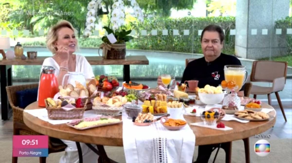 Ana Maria Braga e Faustão

 - Divulgação/TV Globo