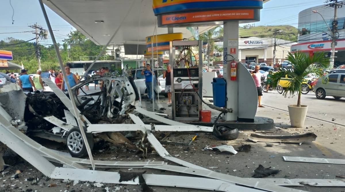 Explos&atilde;o em posto de gasolina, em S&atilde;o Gon&ccedil;alo - Wpp O Dia / Divulga&ccedil;&atilde;o