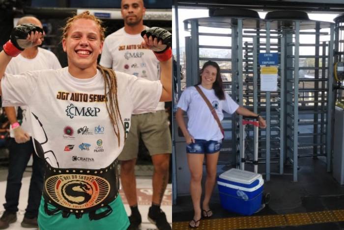Caxiense fatura cintur&atilde;o do MMA e vende trufas no trem - Montagem 