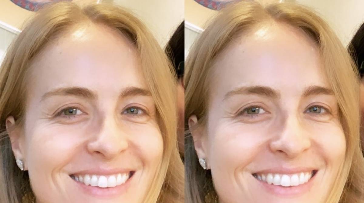 Angélica surgiu de cara lavada na web