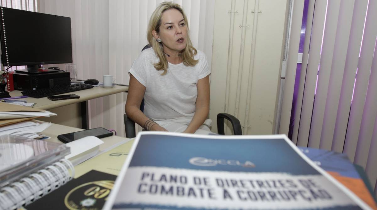 Rio,25/10/2019 -CENTRO- Chefia de Policia do Rio de Janeiro, Ping Pong com a Delegada e Diretora do laboratorio contra lavagem de dinheiro da Policia Civil.Na foto,Patricia Alemany .Foto: Cléber Mendes/Agência O Dia - Cléber Mendes