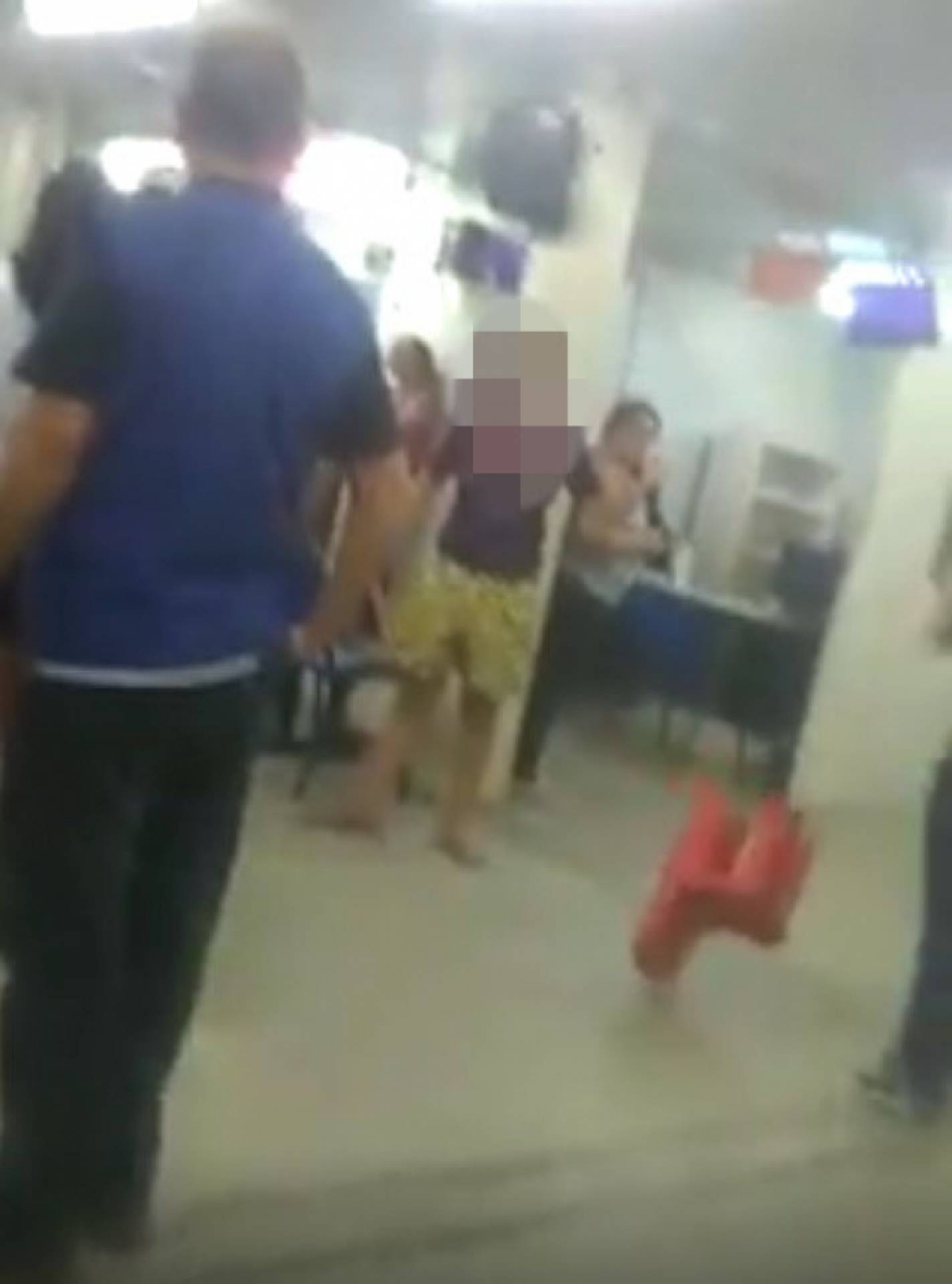 Homem e mulher brigaram em UPA de Bangu