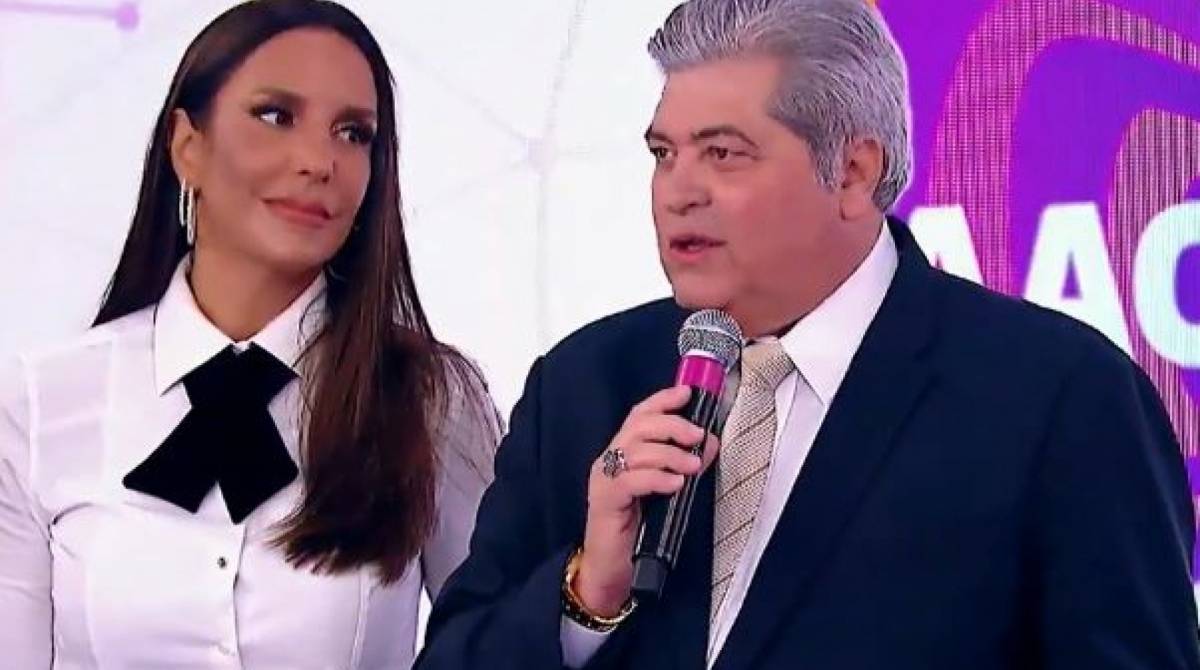 Datena e Ivete Sangalo foram apresentadores da abertura do Teleton no SBT