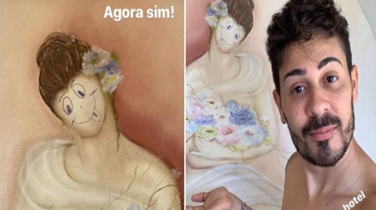 Carlinhos Maia rabisca obra de arte em hotel e é criticado na Web - Reprodução Internet