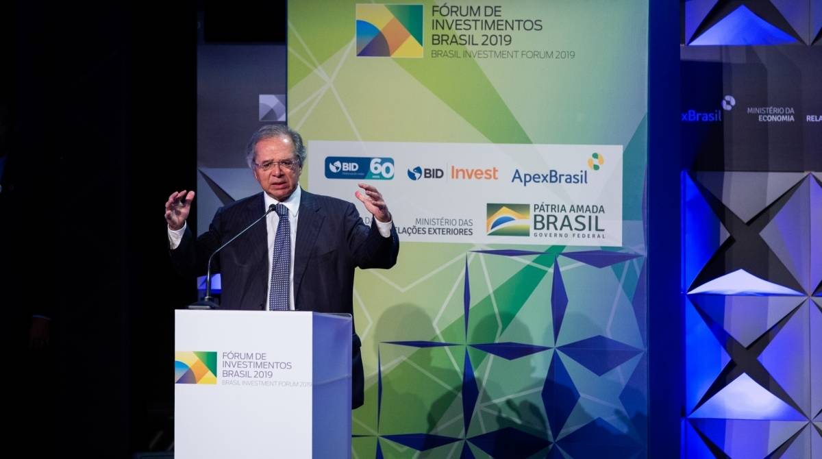 Paulo Guedes defende congelamento de gastos com o serviço público - Washington Costa / Ministério da Economia