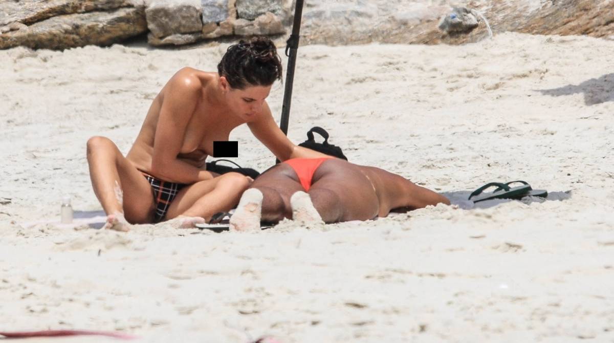 Bruna Linzmeyer curte praia em clima de romance com novo affair