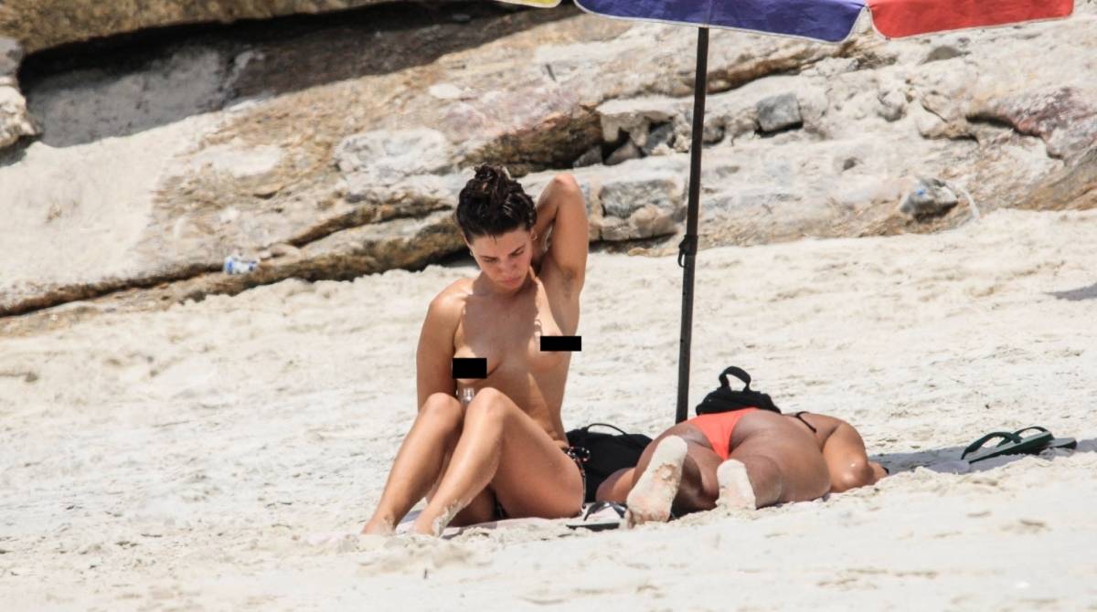 Bruna Linzmeyer curte praia em clima de romance com novo affair