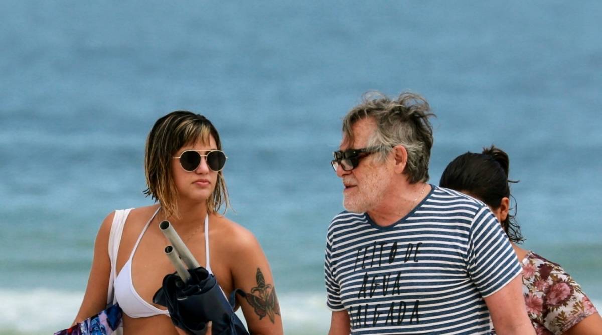 Jos&eacute; de Abreu e a namorada 