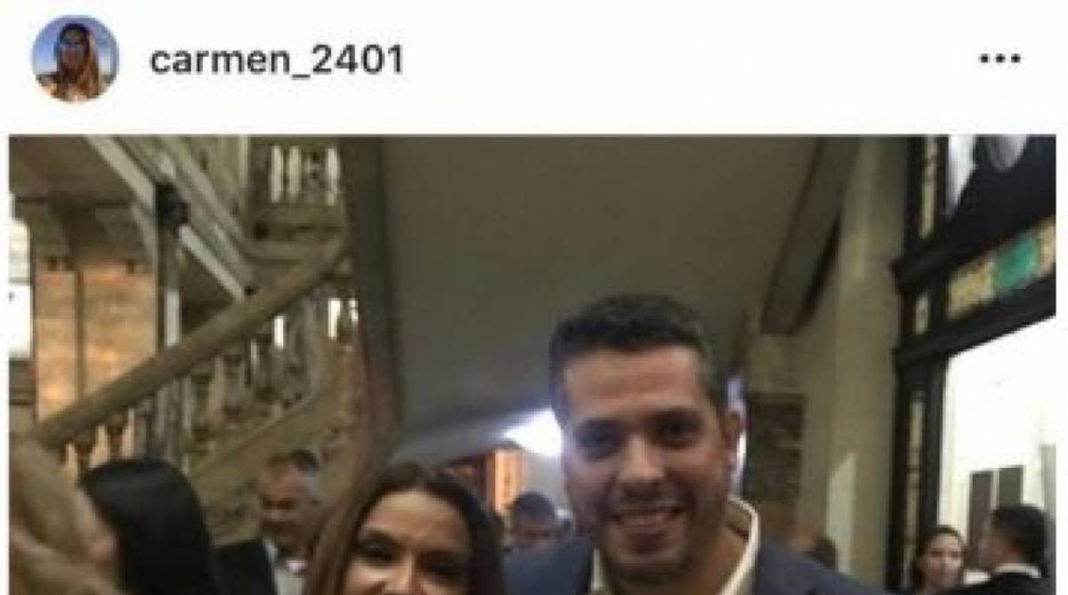 Promotora Carmen Eliza Bastos de Carvalho e o deputado estadual Rodrigo Amorim (PSL-RJ), que quebrou uma placa com o nome da vereadora Marielle Franco