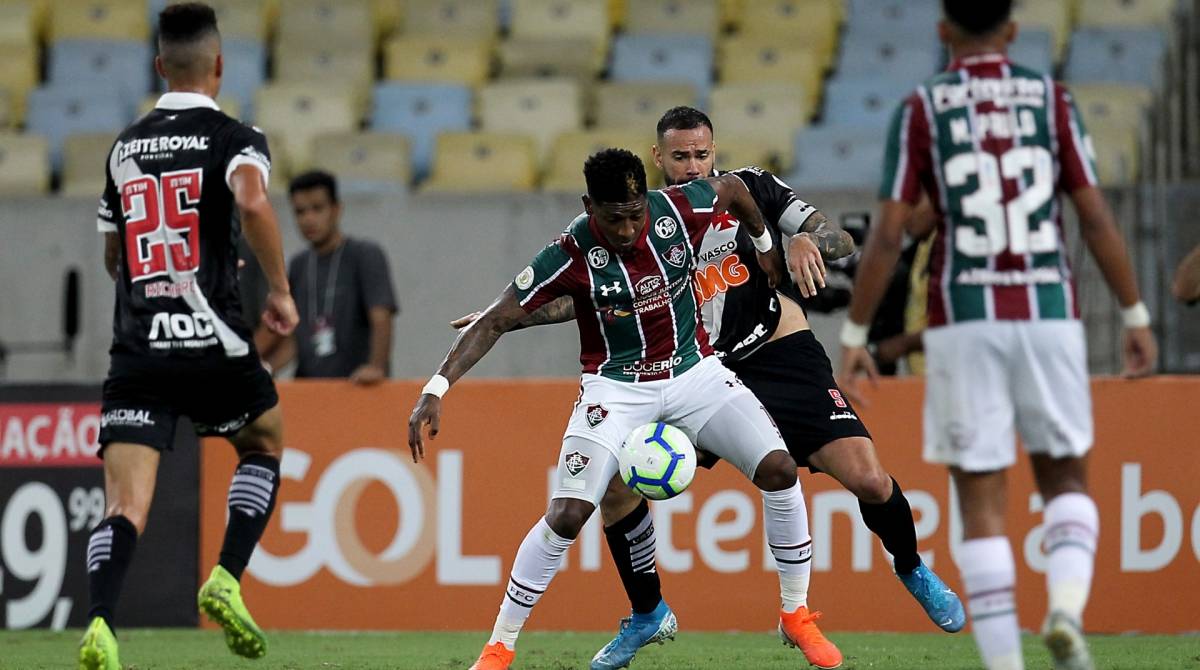 Rio de Janeiro - 02/11/2019 - Yony González do Fluminense durante partida contra a equipe do Vasco no estadio do Maracana valido pelo Campeonato Brasileiro 2019. Foto: Luciano Belford/agencia O Dia