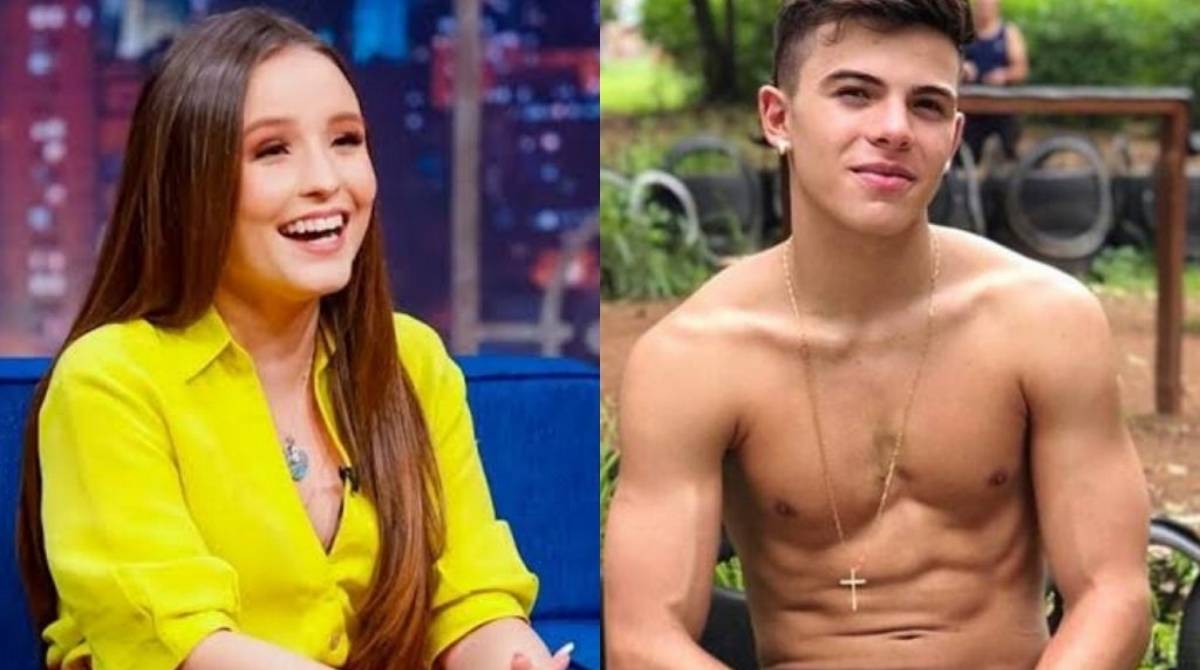 Larissa Manoela e Thomaz Costa - Divulgação SBT/Reprodução Instagram/Montagem