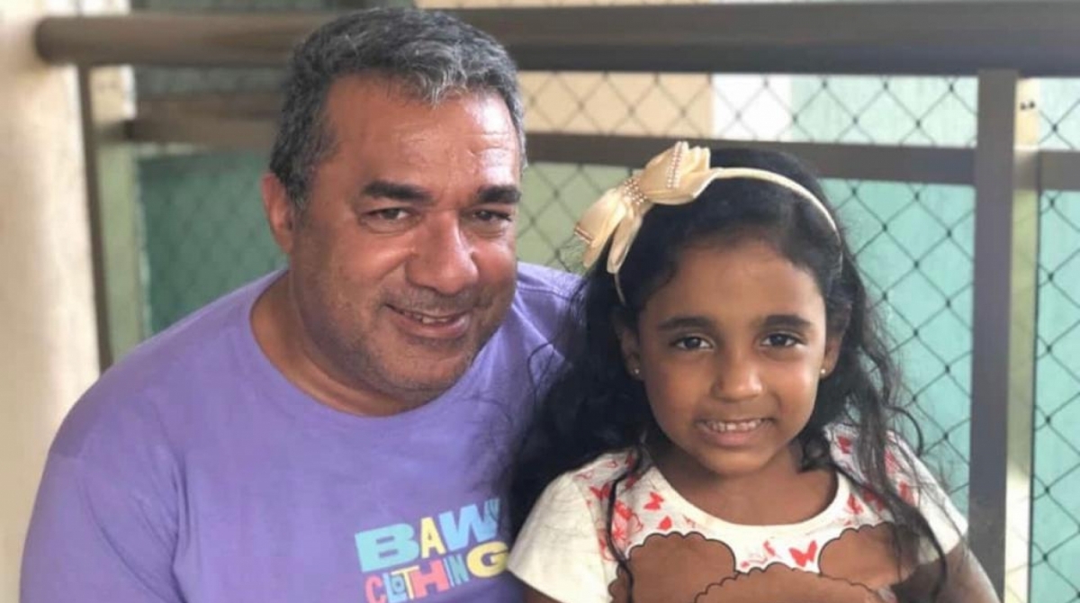 Mauro Machado e a neta, Letícia Terra - Álbum de família