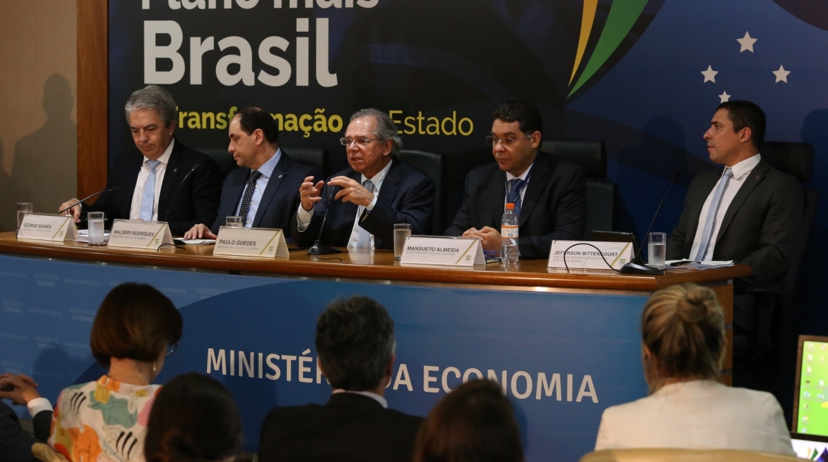 Ministro Paulo Guedes apresentou pacote de medidas nesta terça-feira - Divulgação Ministério da Economia