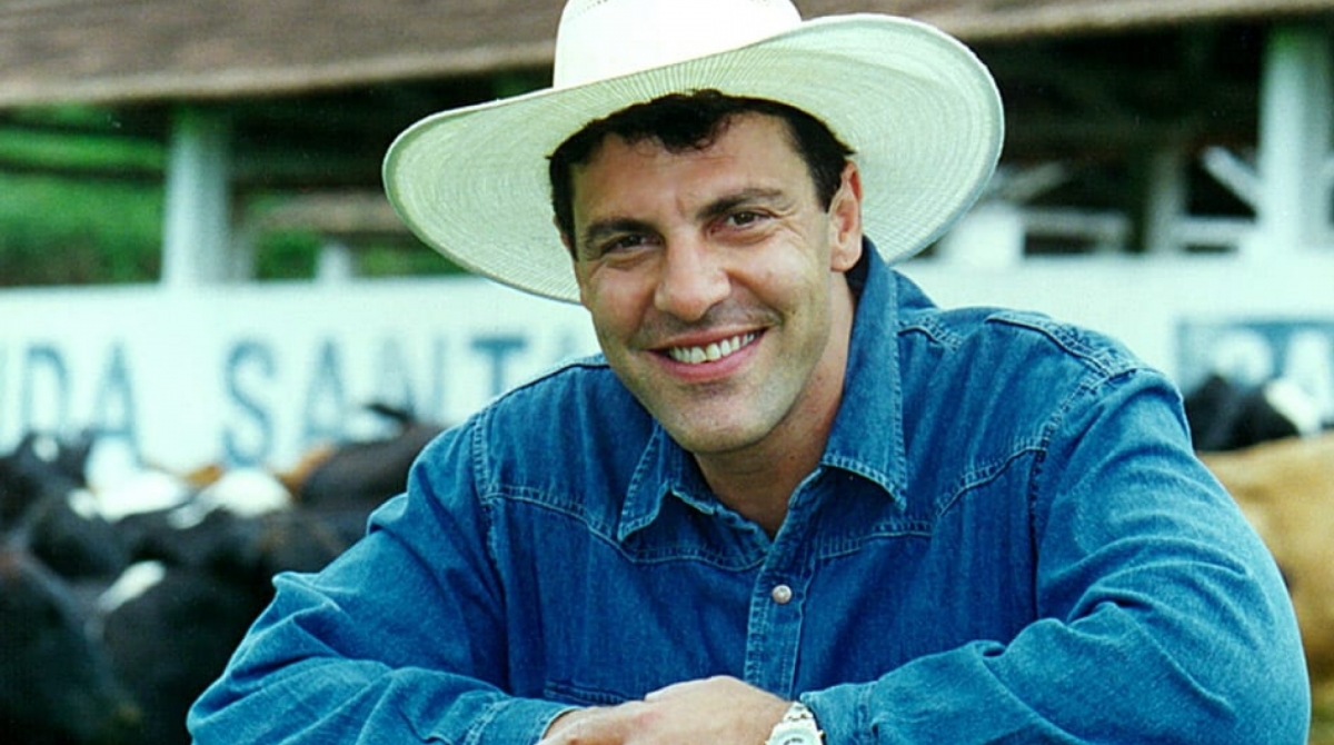 Gerson Brenner no auge do sucesso, nos anos 90, antes de levar um tiro em um assalto