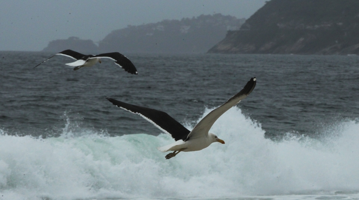 Tempo fechado e abafado em Ipanema, Zona Sul do Rio.