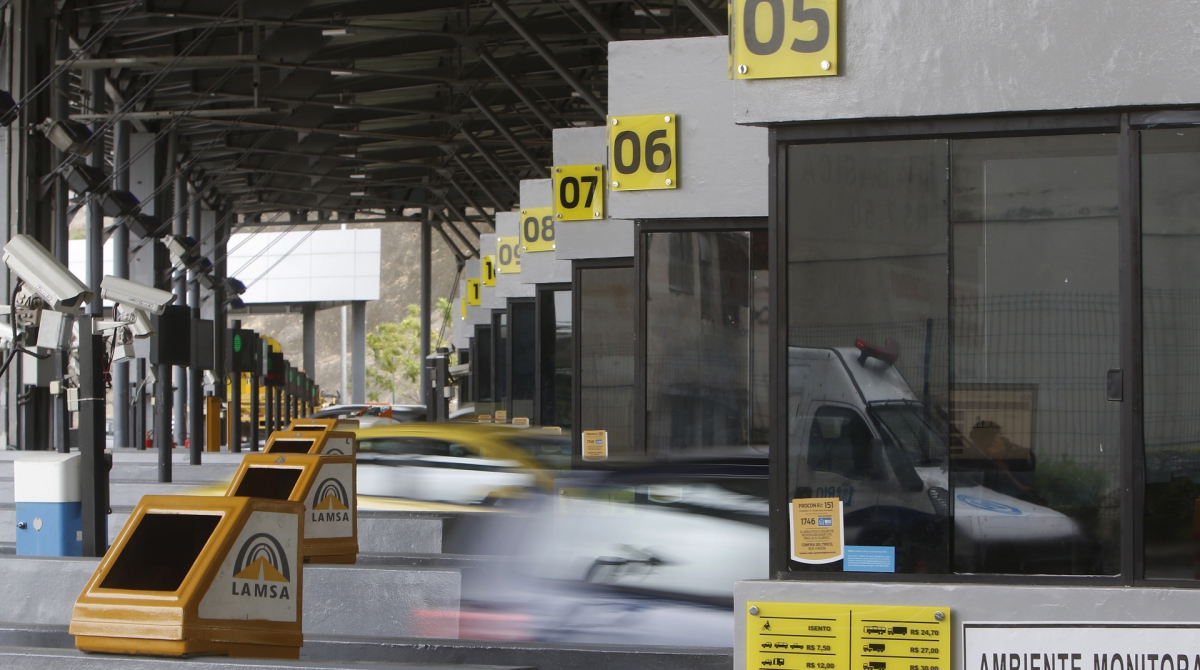 Pedágio da Linha Amarela - Reginaldo Pimenta / Agencia O Dia