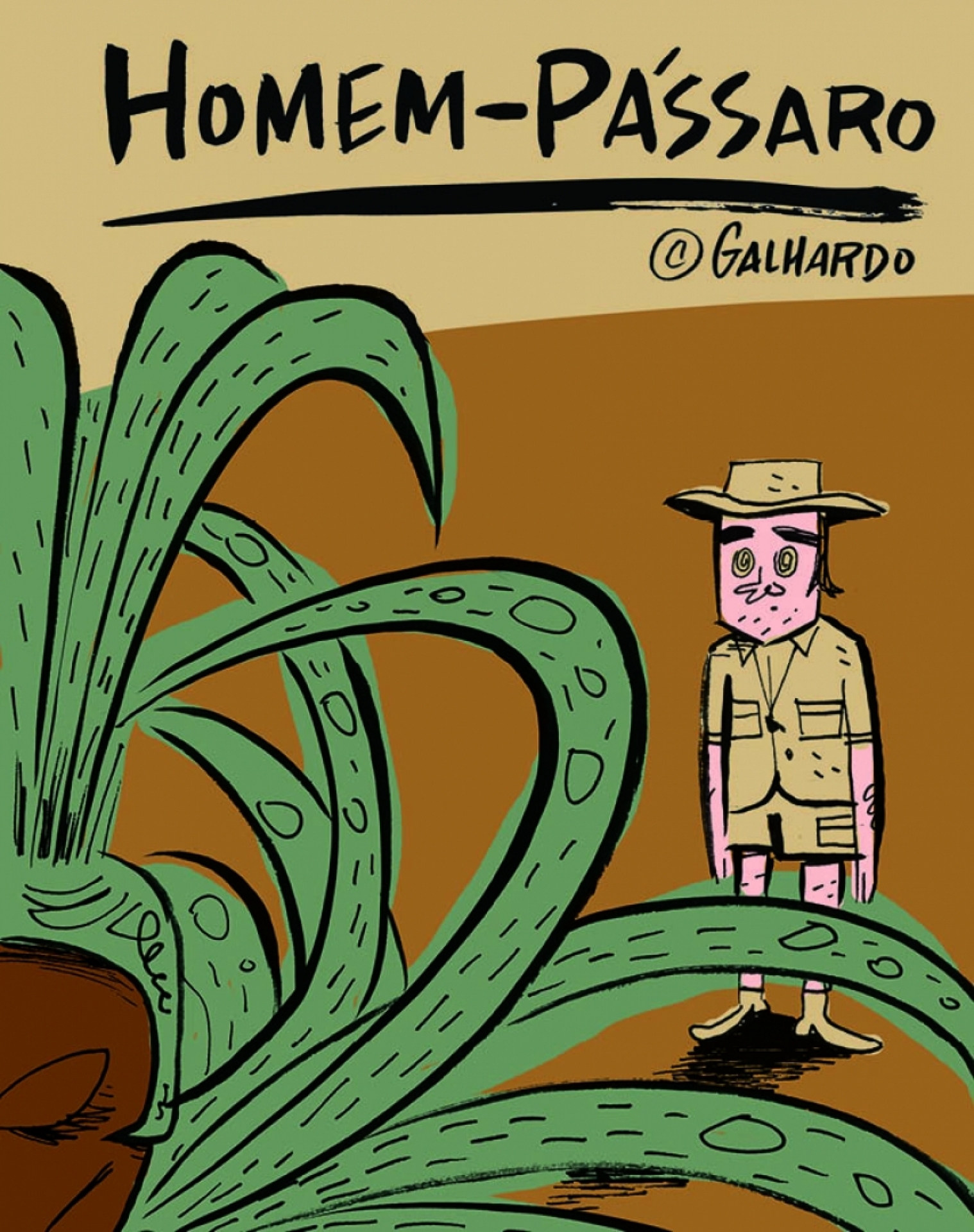 Caco Galhardo lança a HQ 'Homem-Pássaro', sua primeira narrativa longa em quadrinhos - Divulgação