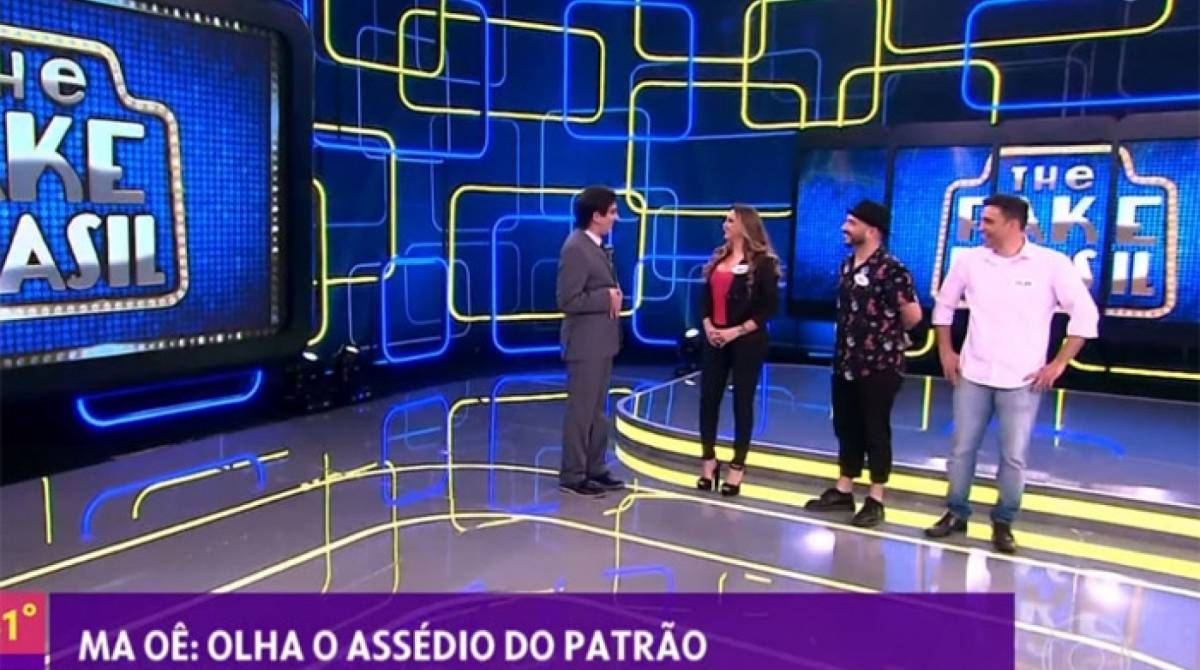 Marcelo Adnet imita Silvio Santos e simula assédio no 'Se Joga' - Reprodução / TV Globo