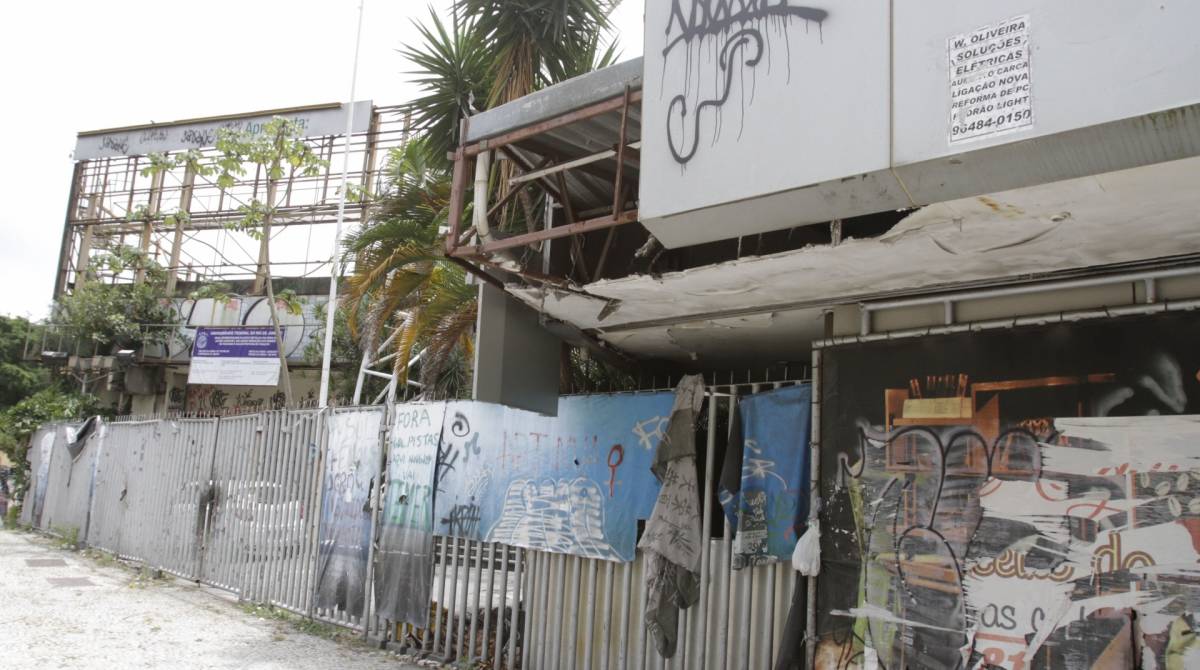 Rio,07/11/2019 - BOTAFOGO- Canecao pode ser reaberto em parceria da Prefeitura com a UFRJ. a casa de show esta fechada desde 2010 .Na foto, fachada do Canecao .Foto: Cl&eacute;ber Mendes/Ag&ecirc;ncia O Dia