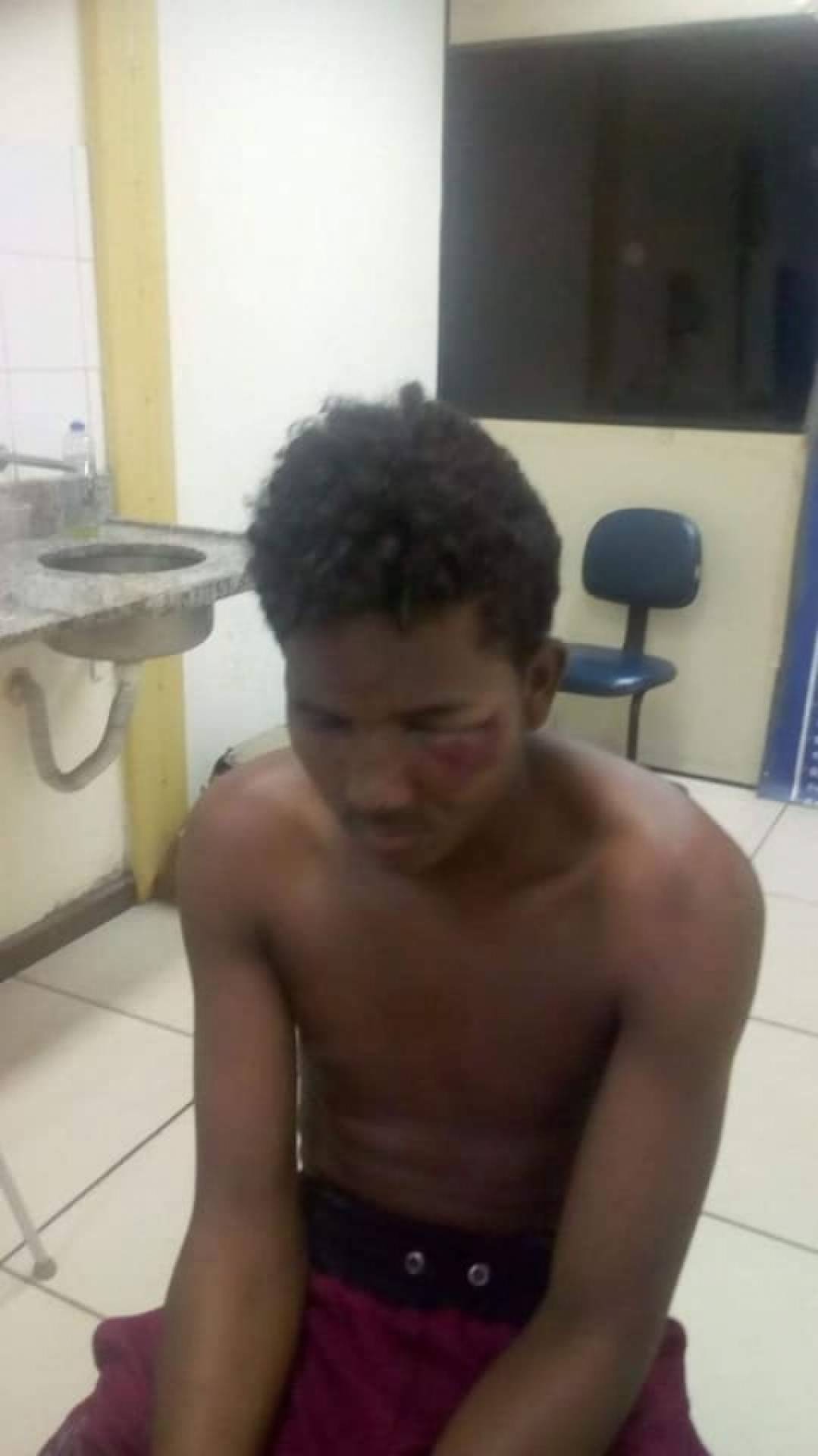 Acusado foi espancado por populares