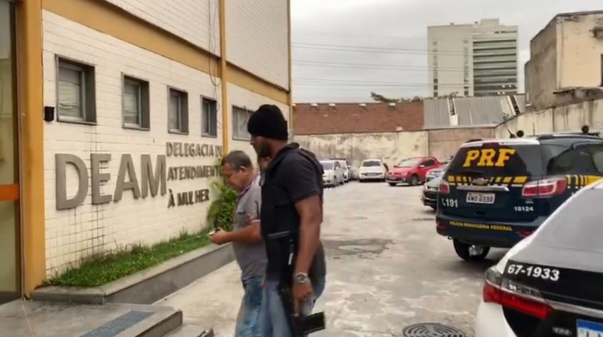 Agressor foi localizado por agentes da especializada - Divulgação/Delegacia de Atendimento à Mulher Nova Iguaçu