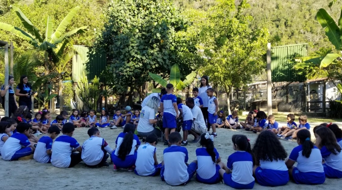 Crianças em festinhas escolares no Sítio Festa na Floresta 