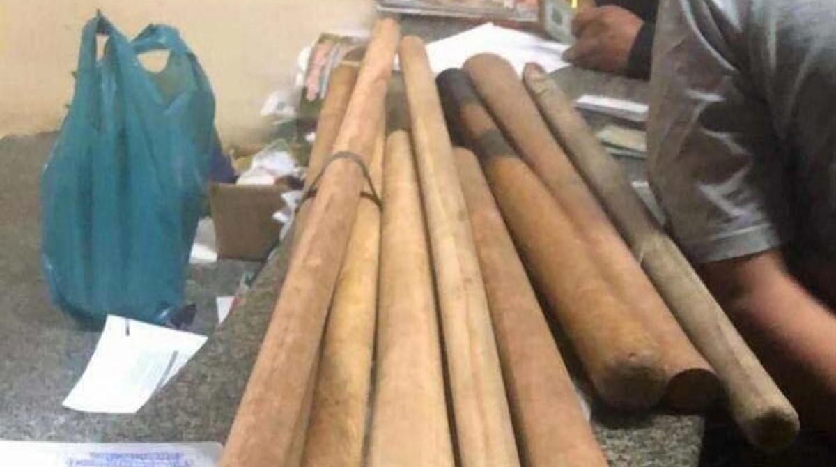 Material encontrado com torcedores