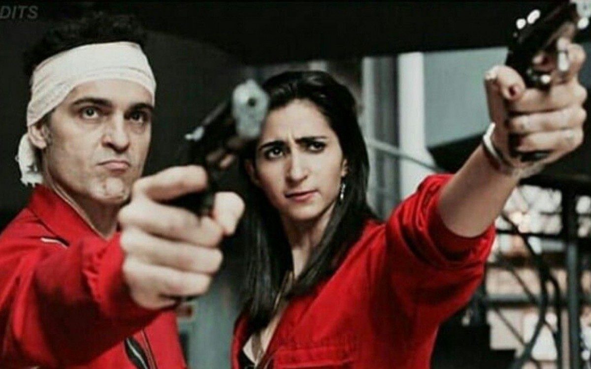 Pedro Alonso e Alba Flores em cena de La Casa de Papel