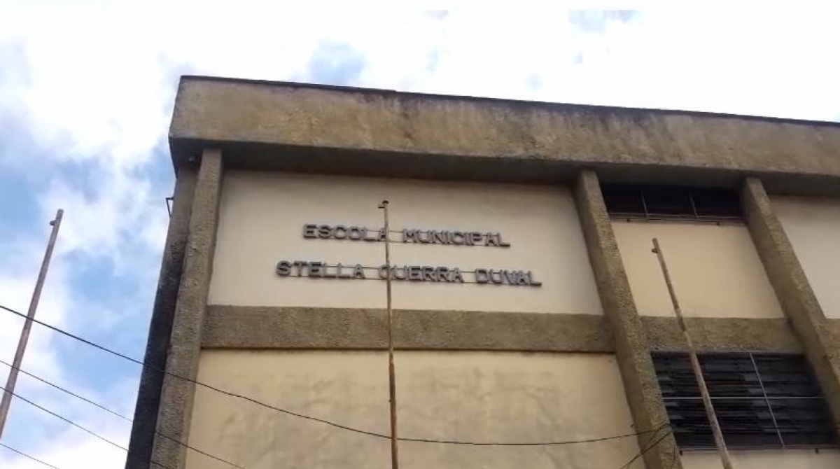 Escola onde Katellen, de 5 anos, estudava em Realengo. Ela estava a caminho da unidade escolar quando foi baleada