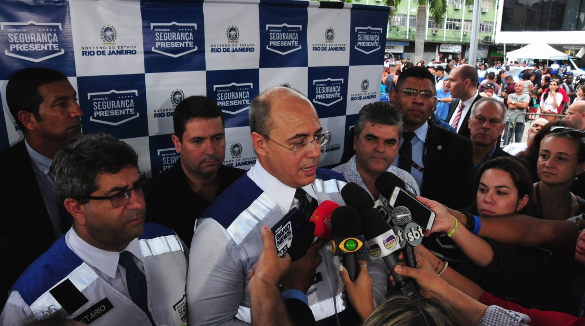 Governador Wilson Witzel inaugura Segurança Presente em Duque de Caxias
Cerca de 150 agentes da operação vão atuar diariamente das 8h às 20h no município da Baixada Fluminense.   